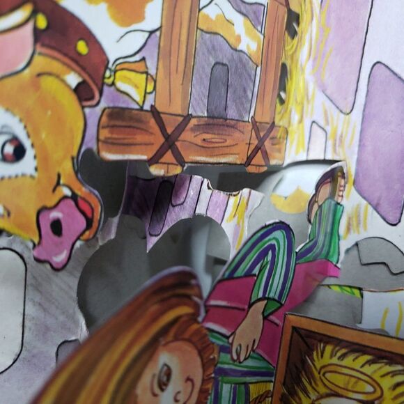 Adorable Christian Kids Bible Pop Up Jesus Childrens Story Book - Picture 8 of 15